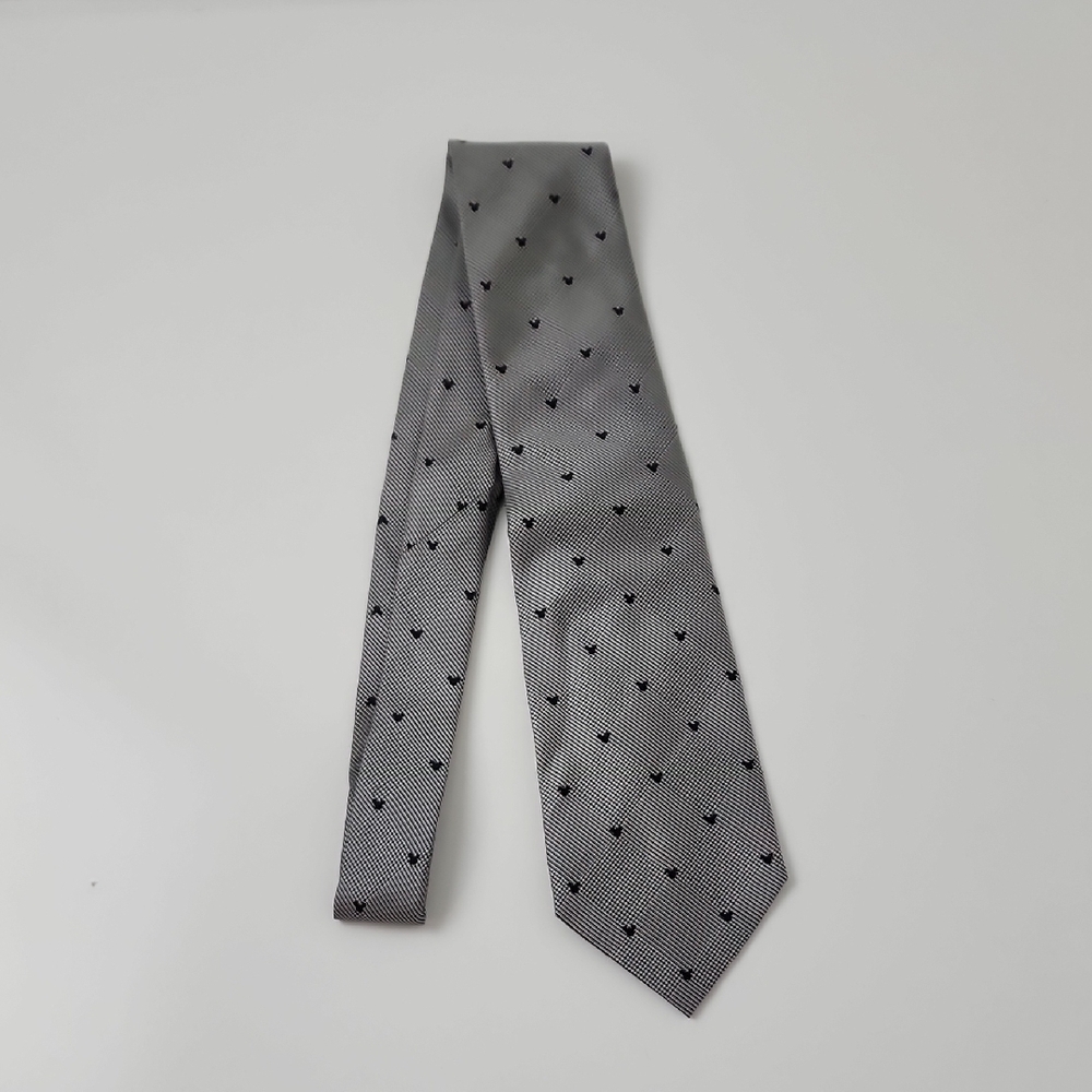 Disney Parks Mickey Mouse Tie Black White